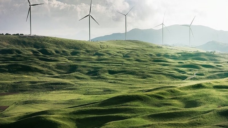 Benefits of Smart Home for Energy Efficiency - windmills in a large green field