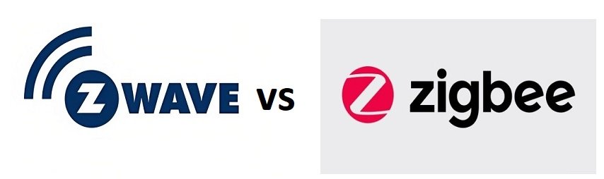 Smart Home Automation Protocols: Z-Wave vs. Zigbee - z-wave logo and zigbee logo